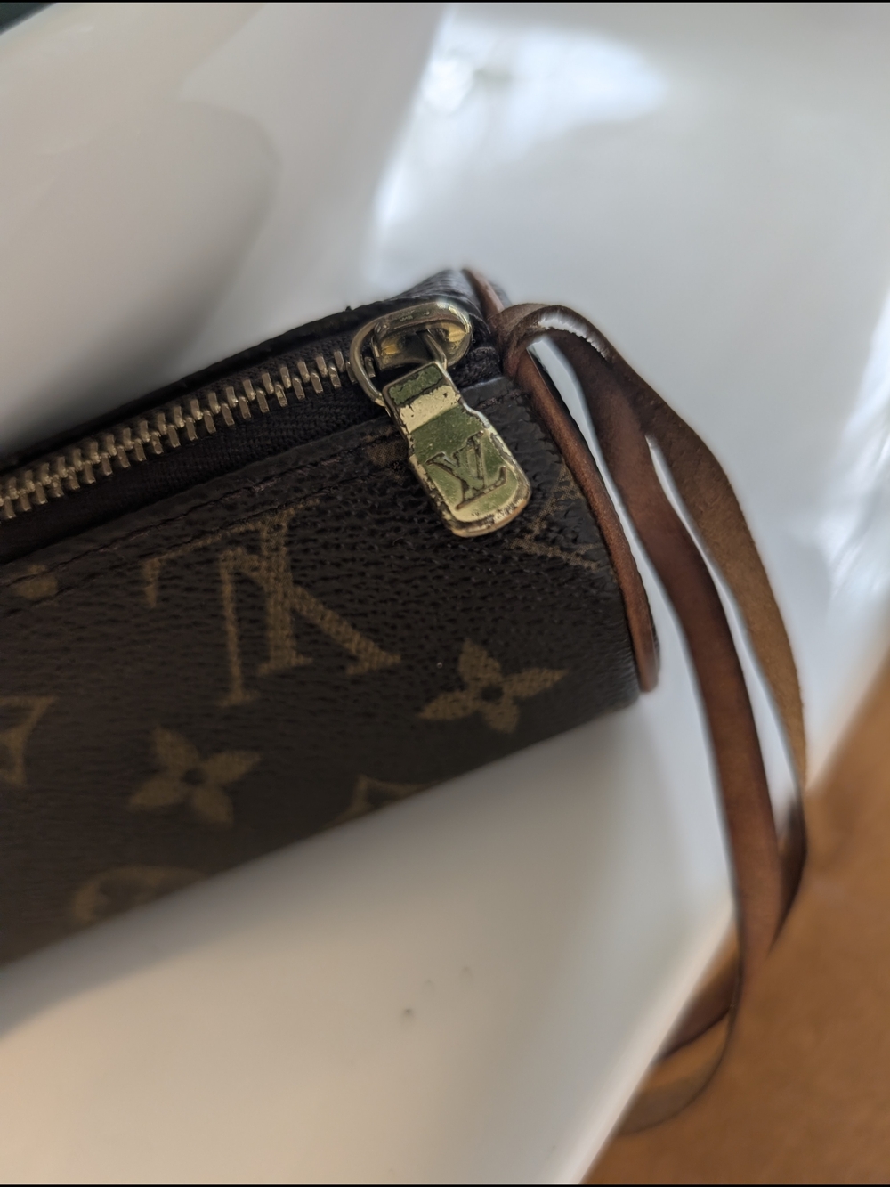 💯 AUTHENTIC LOUIS VUITTON Brown Monogram Mini Papillon Shoulder Bag ♥️ - Picture 2 of 8